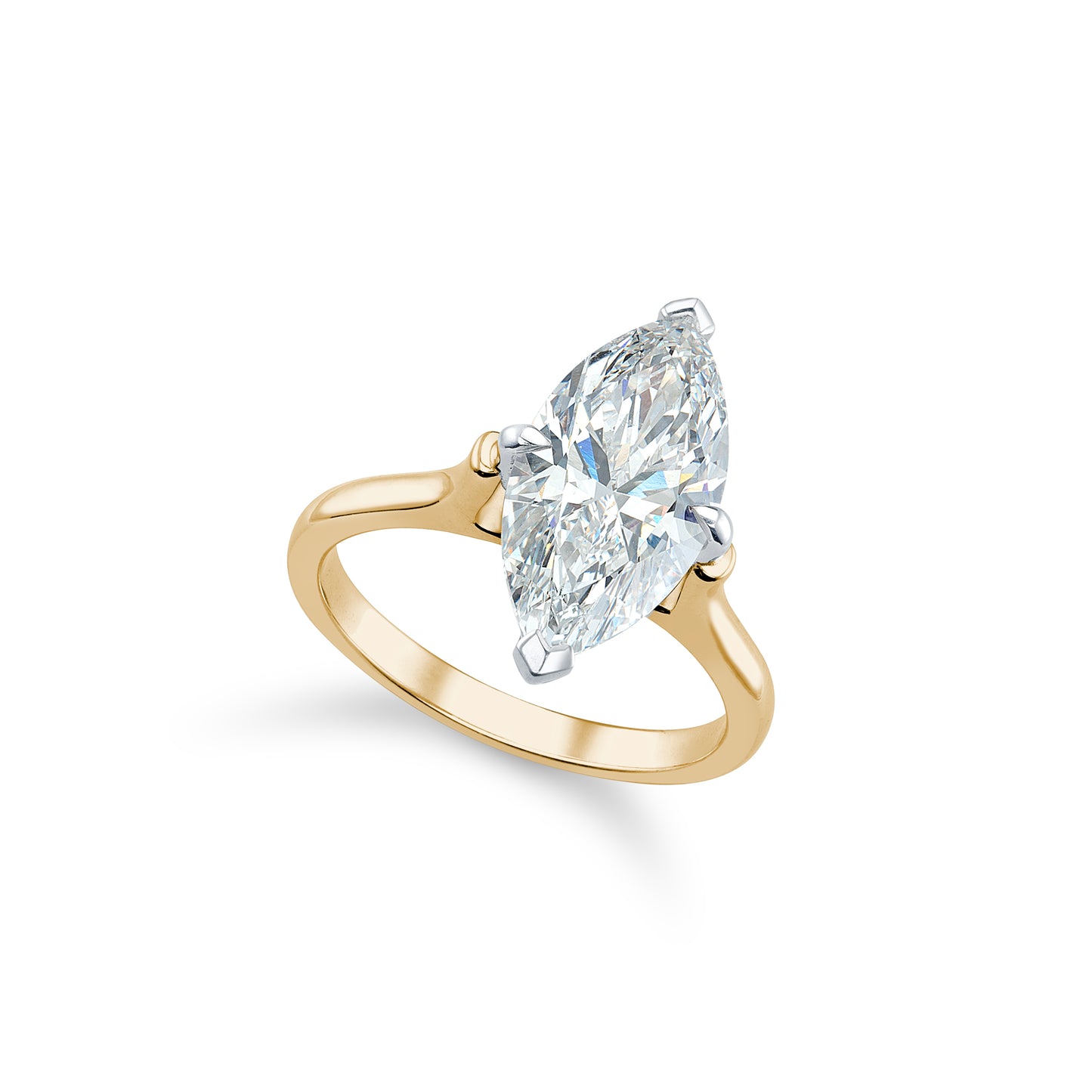 Serena White and Yellow Gold Ring