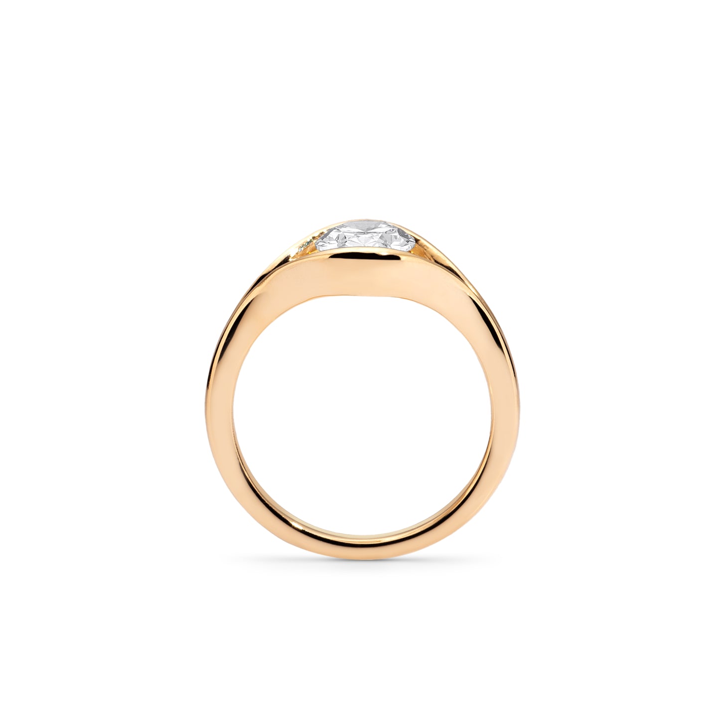 Luna Infinity Yellow Gold Ring