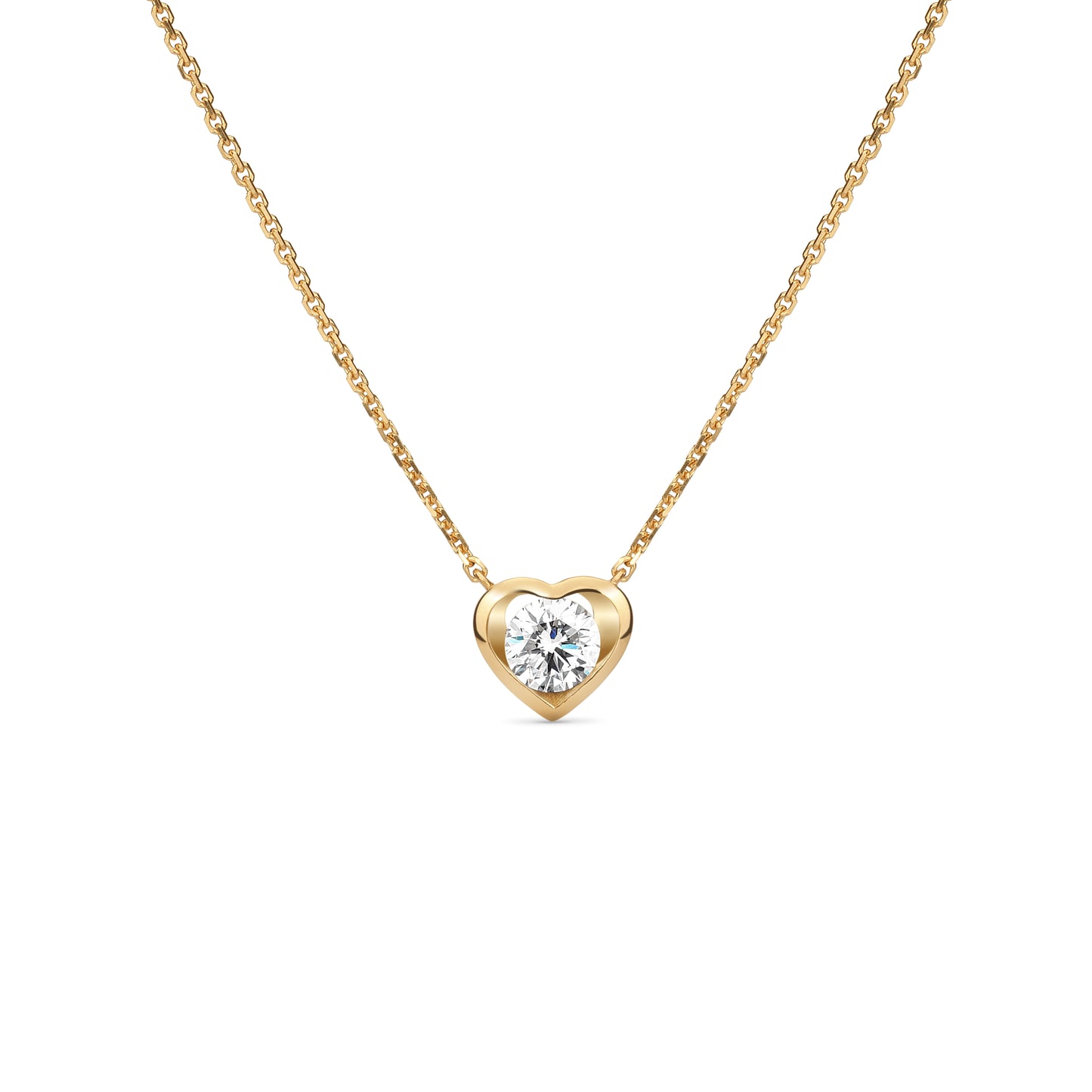 Heart Yellow Gold Necklace