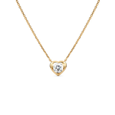 Heart Yellow Gold Necklace