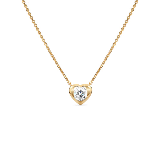 Heart Yellow Gold Necklace (in stock)