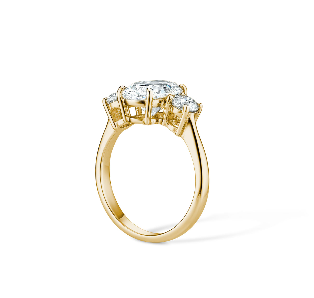 Eleanor Yellow Gold Trilogy Ring