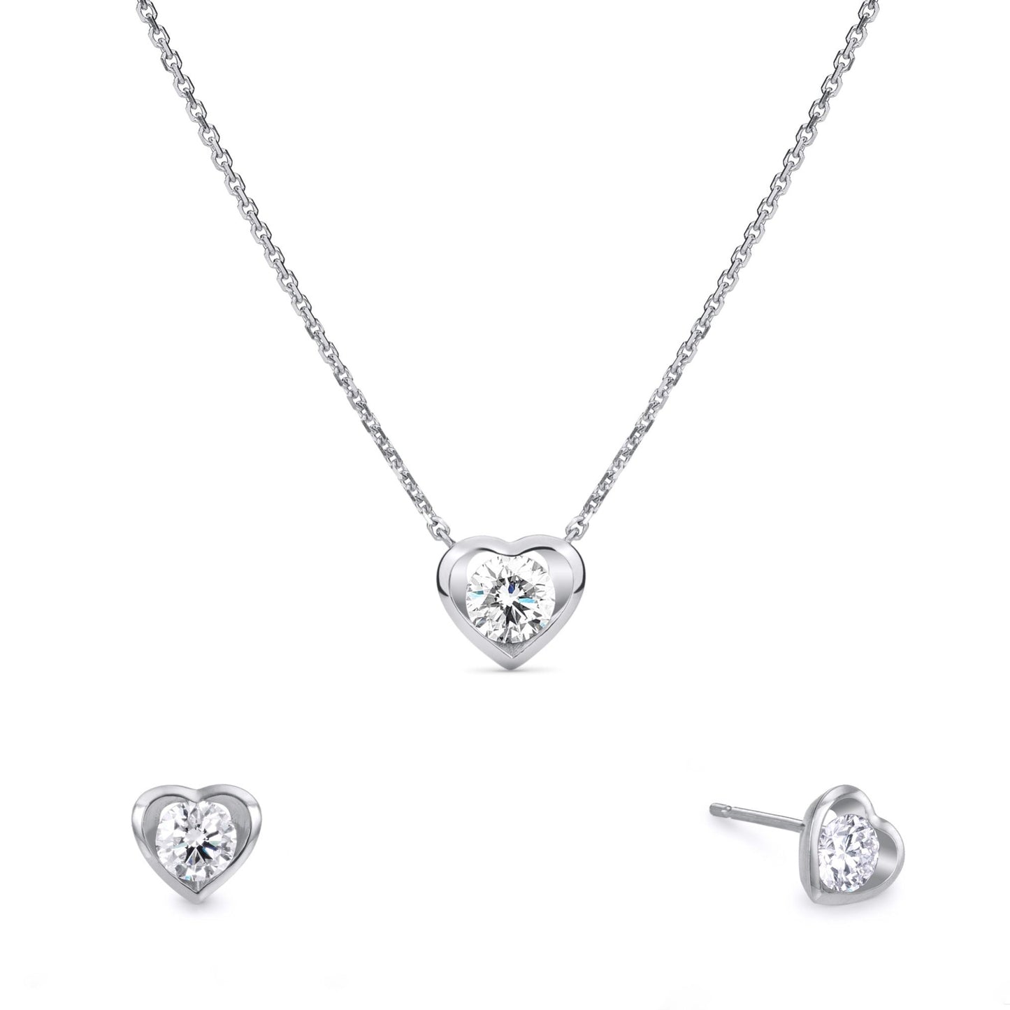 Heart White Gold Set (in stock)