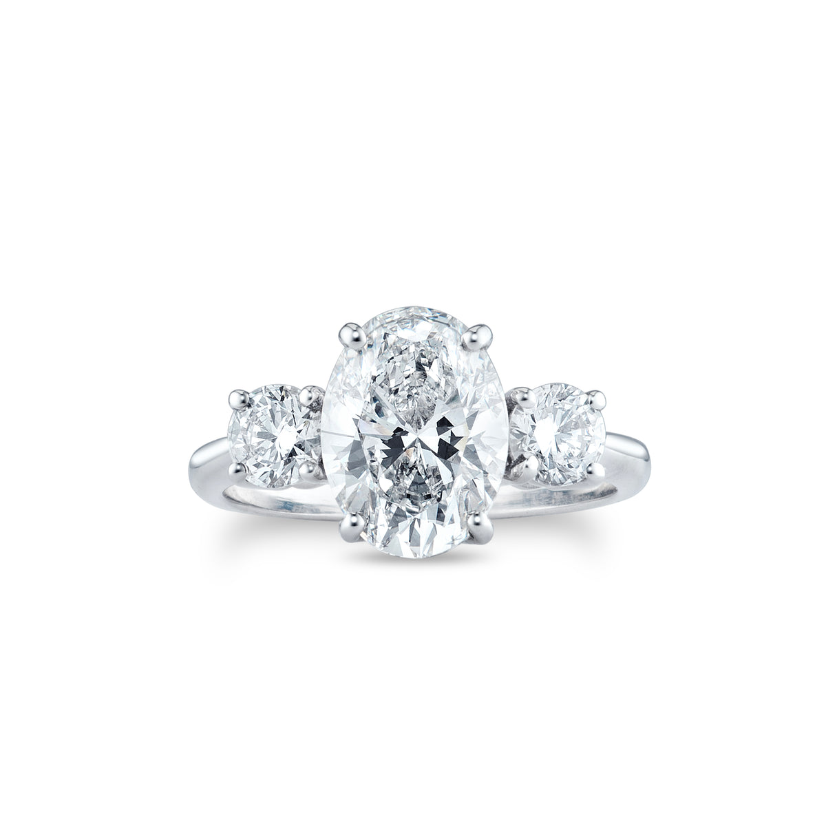 Eleanor White Gold Trilogy Ring