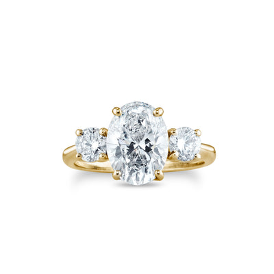 Eleanor Yellow Gold Trilogy Ring