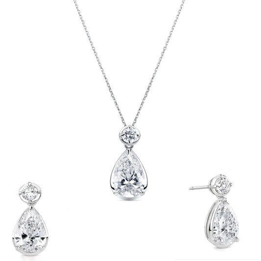 Pear and Butter White Gold Set