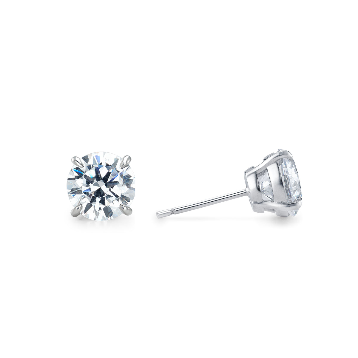 Charlotte White Gold Studs