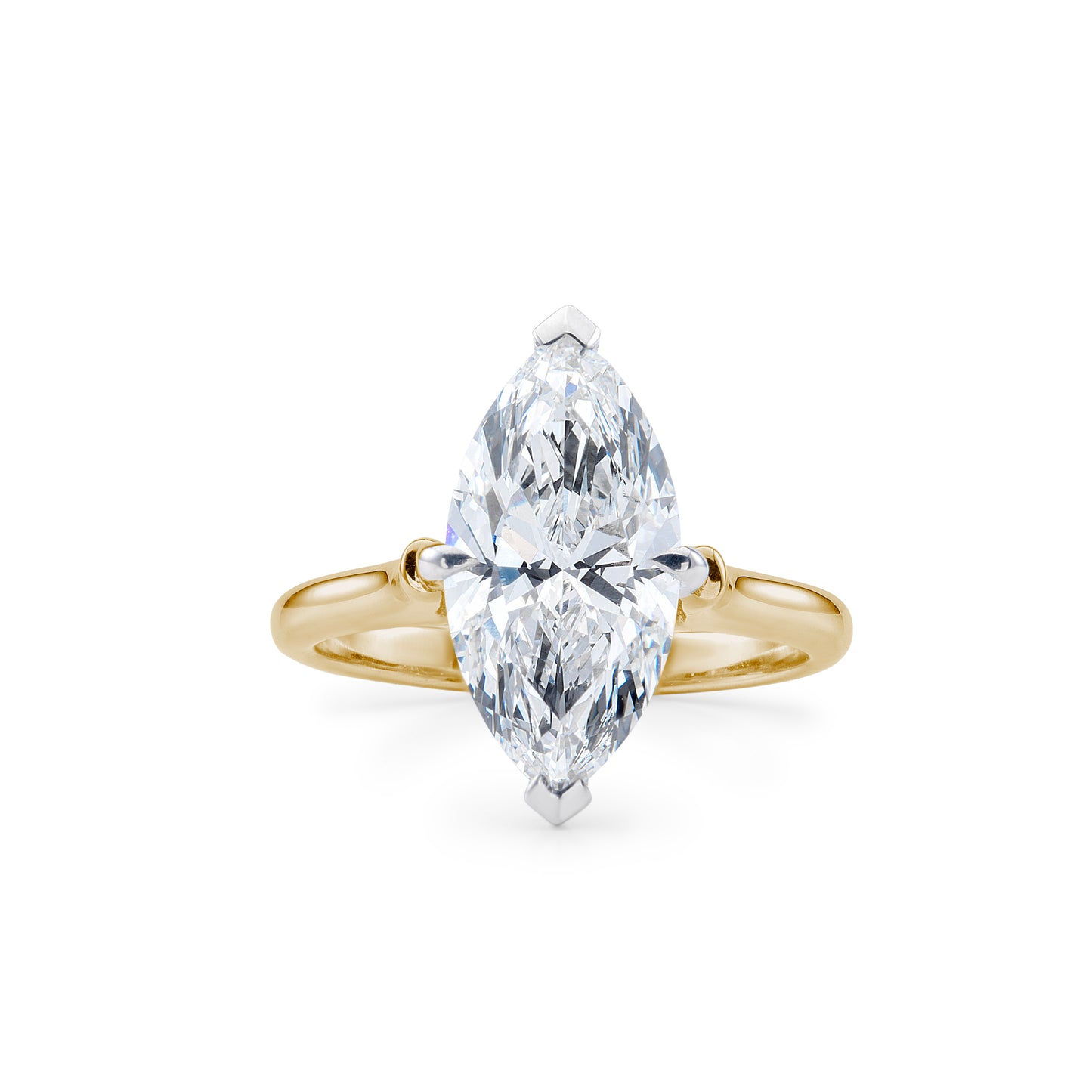 Serena White and Yellow Gold Ring