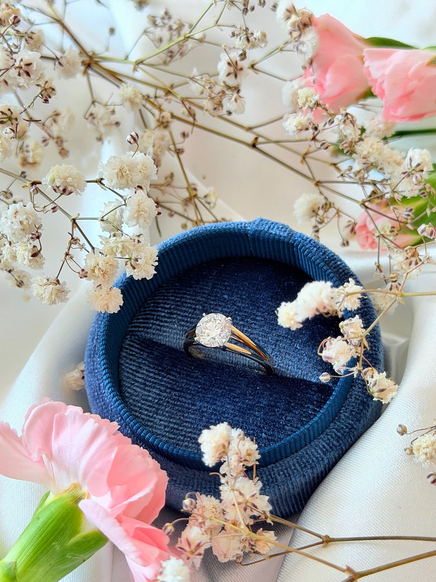 The Royal Promise White and Yellow Gold Ring