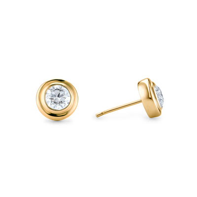 Audrey Yellow Gold Studs