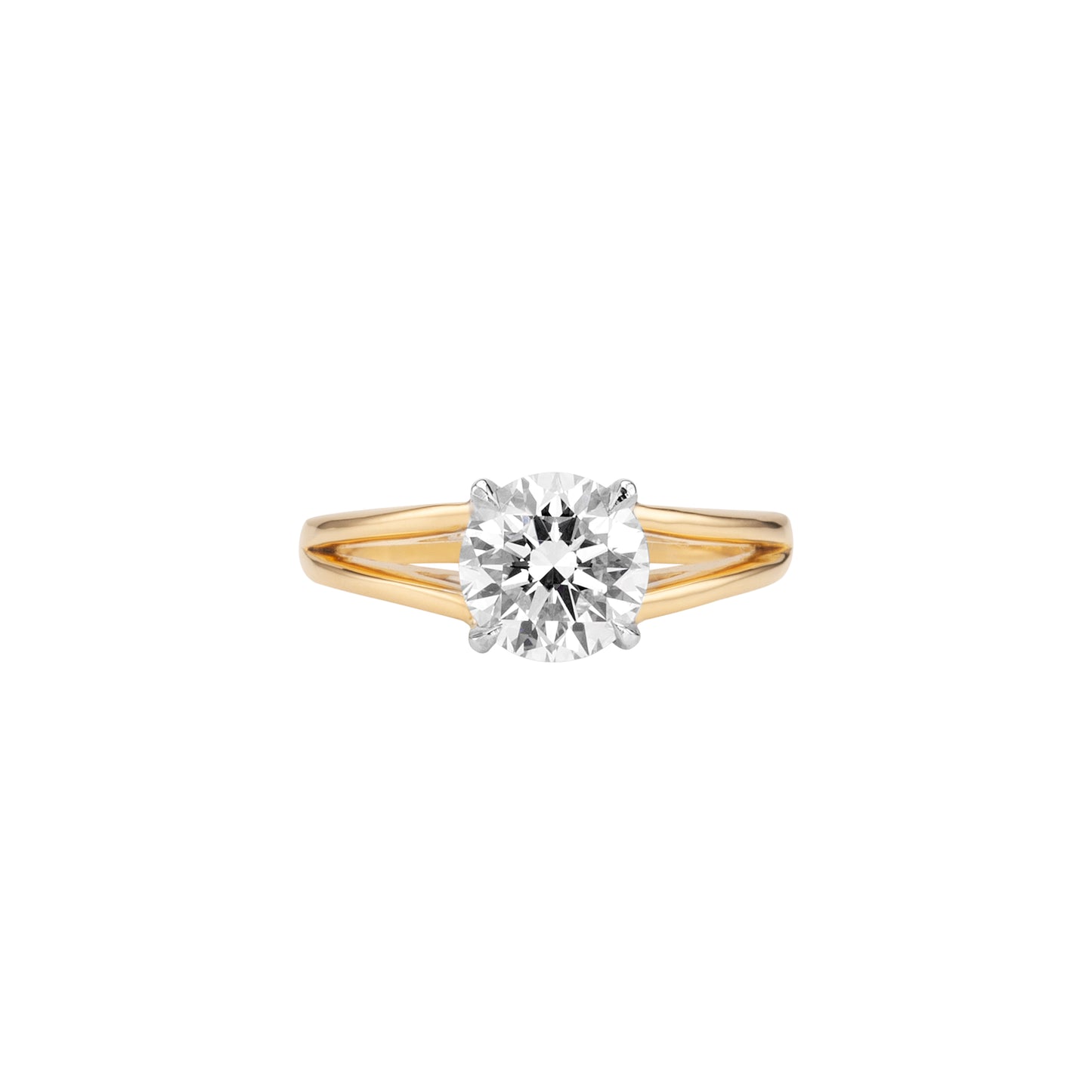 The Royal Promise White and Yellow Gold Ring