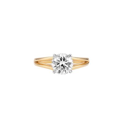 The Royal Promise White and Yellow Gold Ring