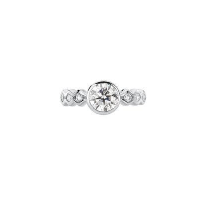The Cloud White Gold Ring