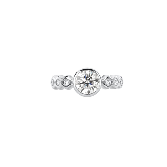 The Cloud White Gold Ring