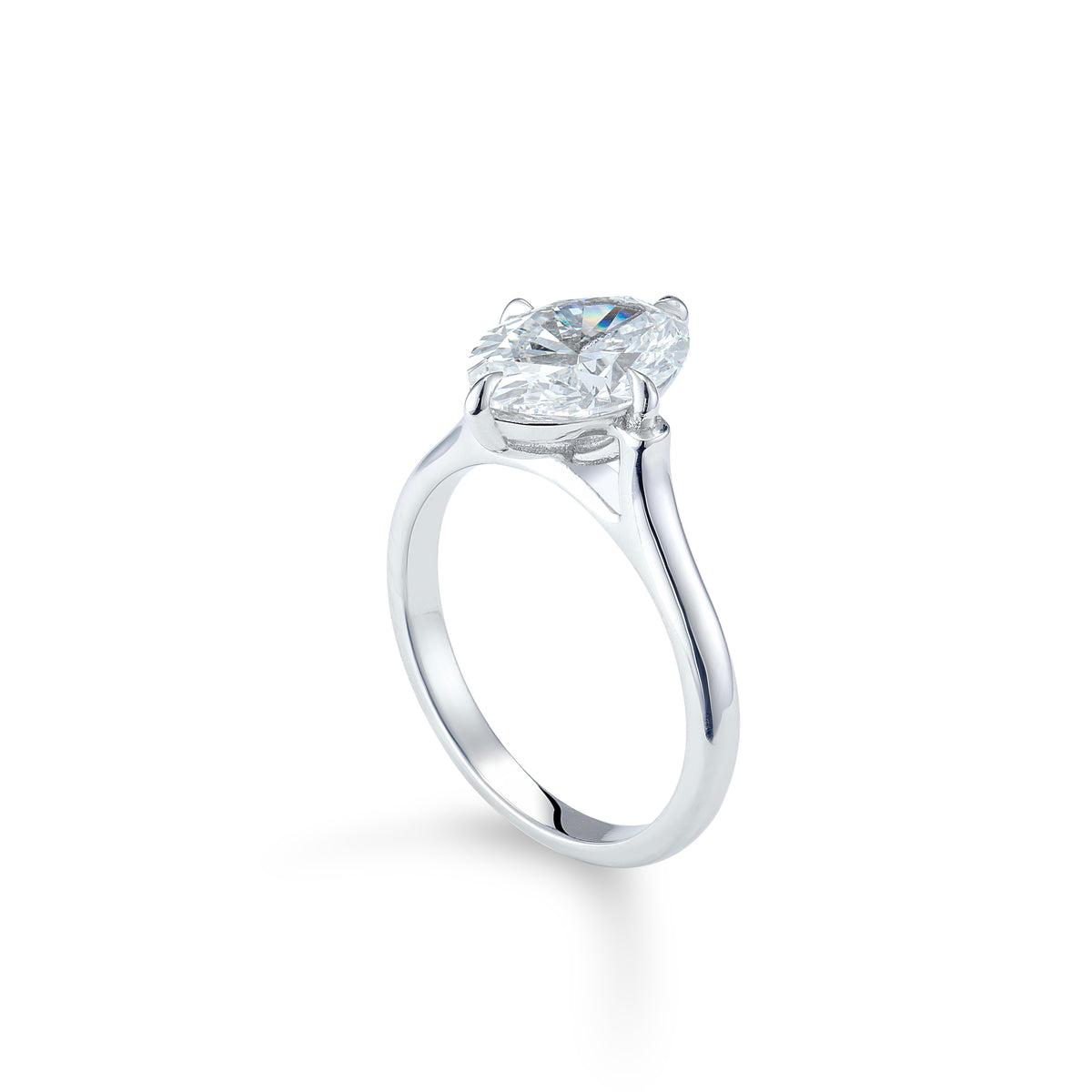 Elise White Gold Ring