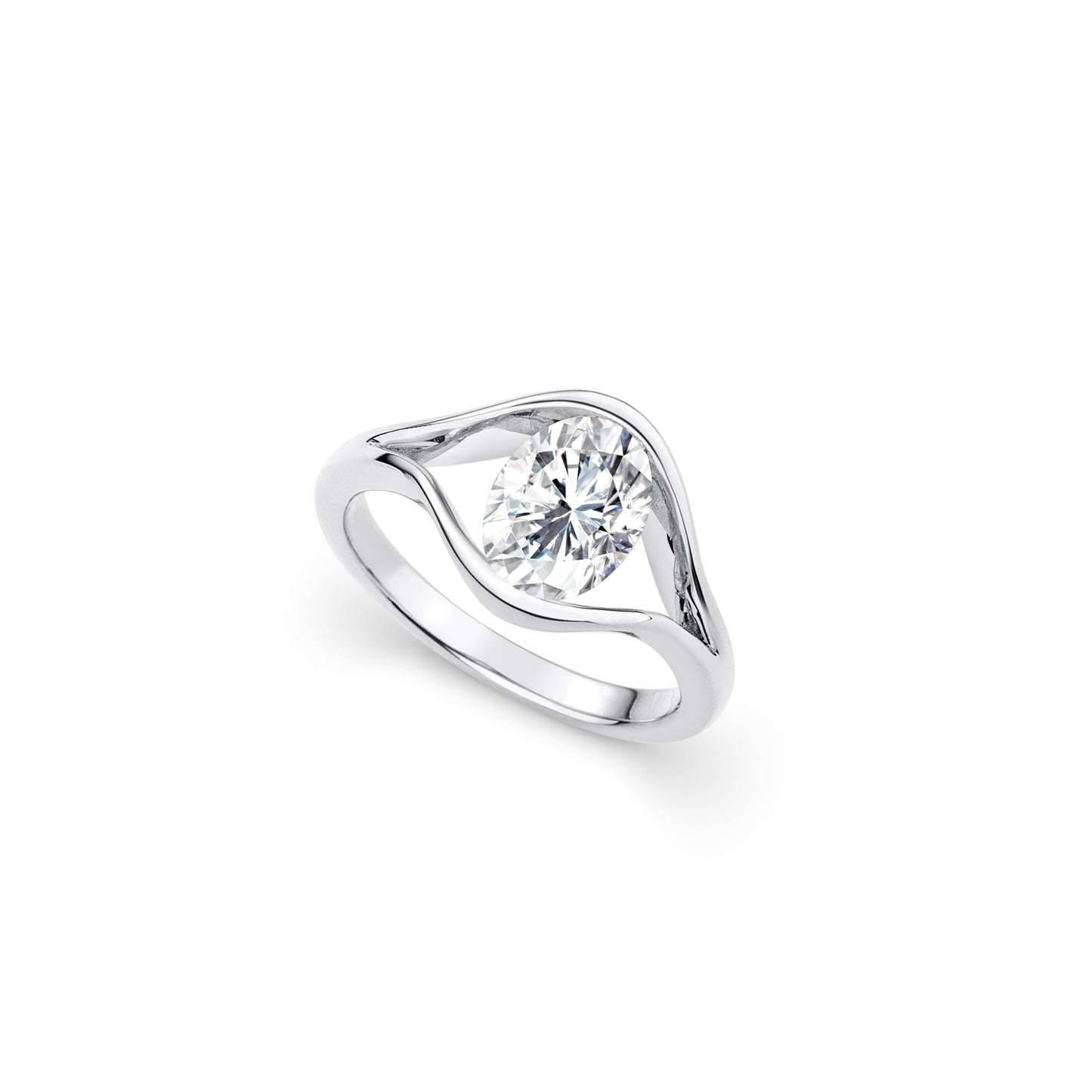 Luna Infinity White Gold Ring