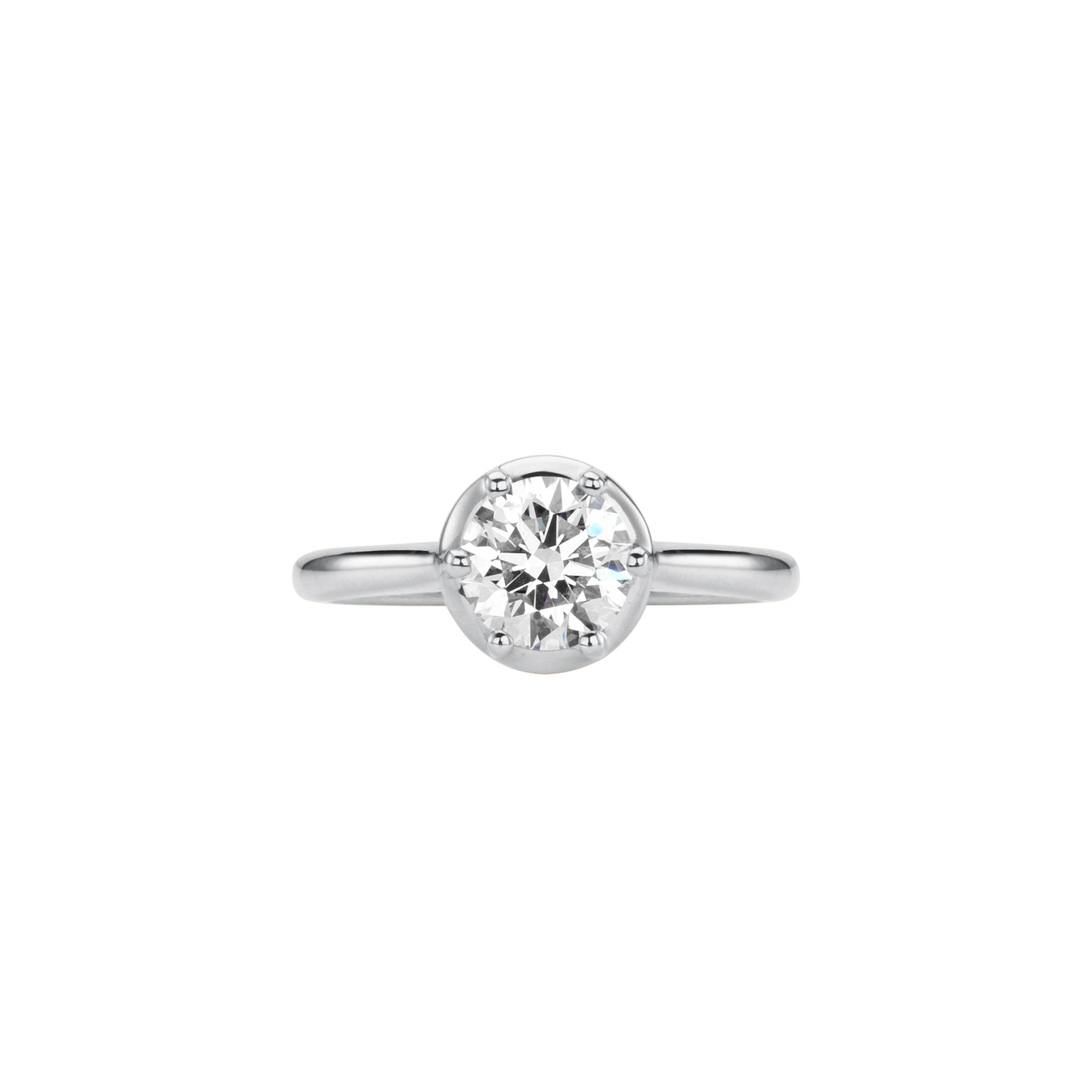 Georgian White Gold Ring