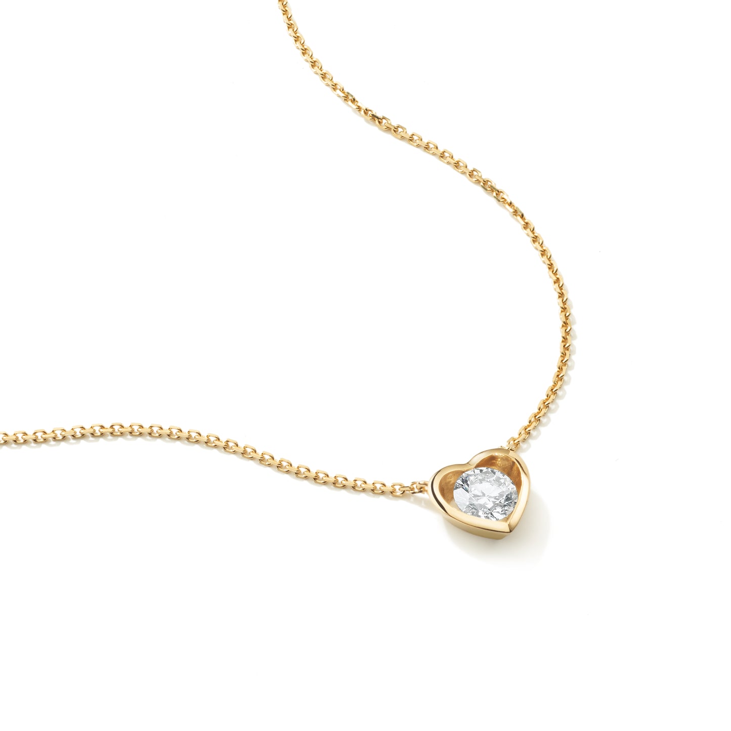 Heart Yellow Gold Necklace
