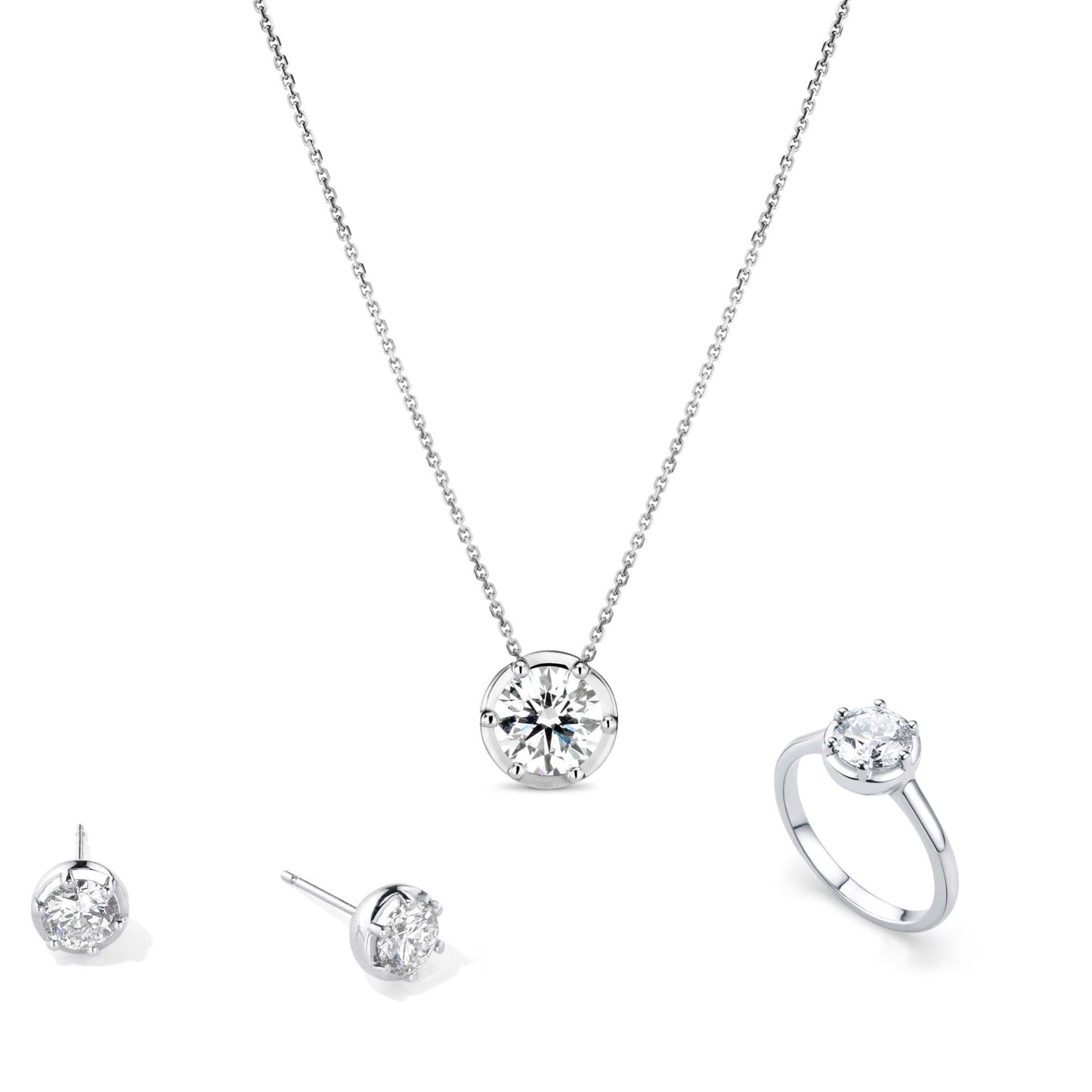 Georgian White Gold Set