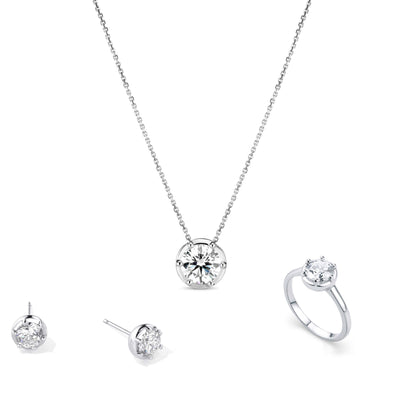 Georgian White Gold Set