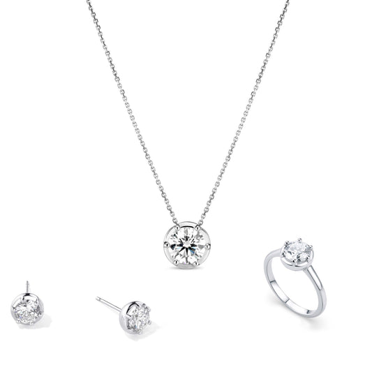 Georgian White Gold Set