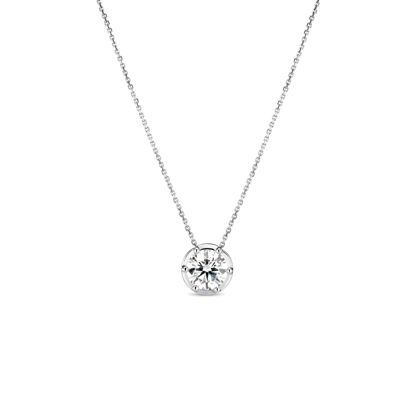 Georgian White Gold Necklace