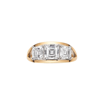 Anastasia White and Yellow Gold Ring