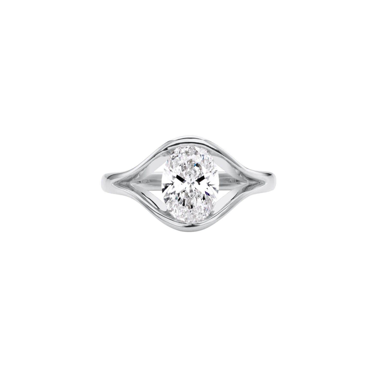 Luna Infinity White Gold Ring
