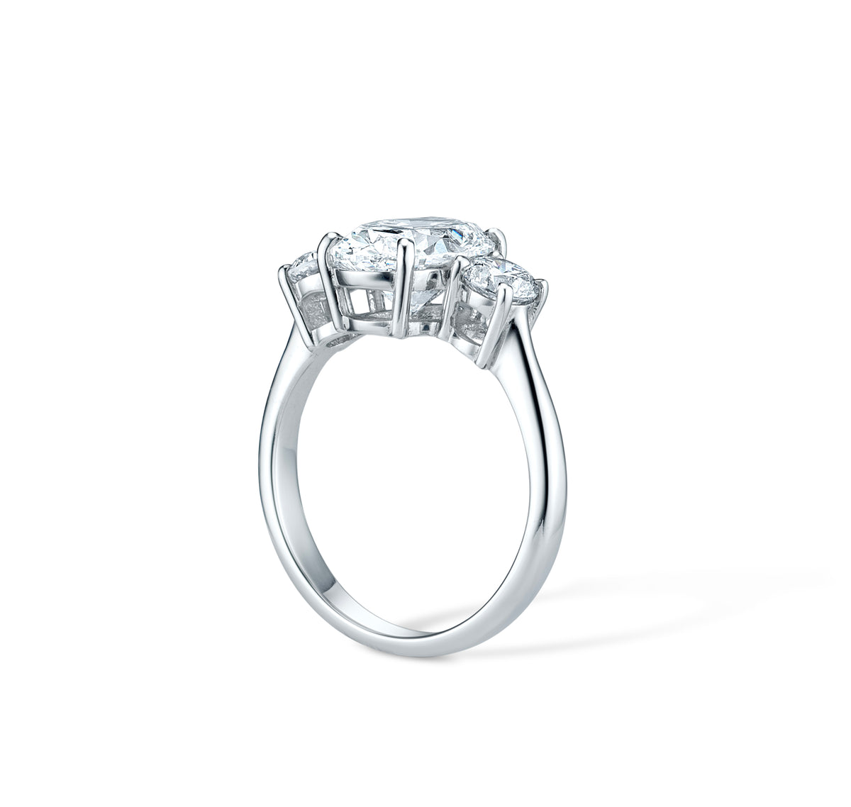 Eleanor White Gold Trilogy Ring
