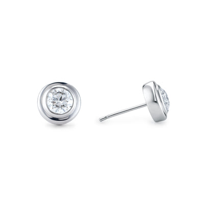Audrey White Gold Studs