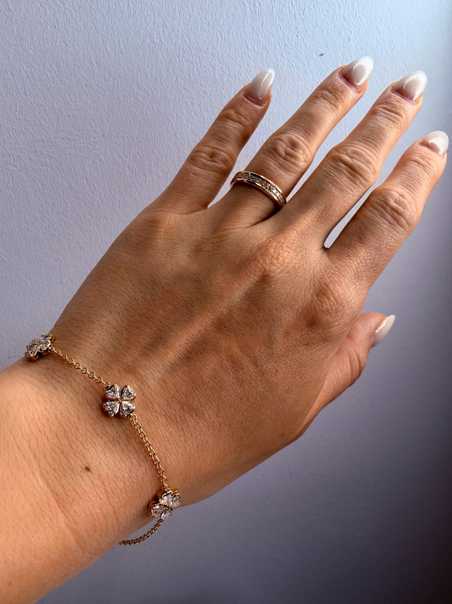 Lucky Clover Yellow Gold Bracelet