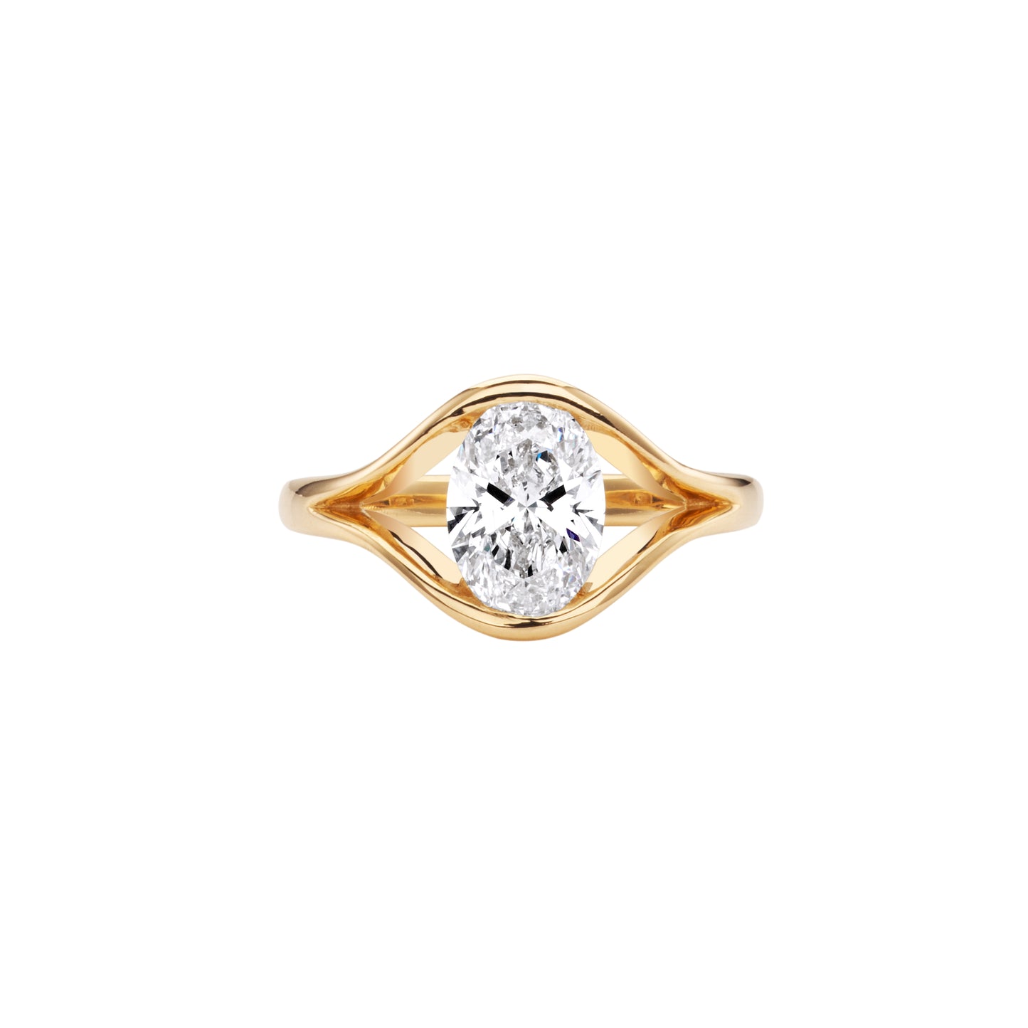 Luna Infinity Yellow Gold Ring