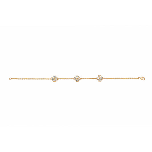 Lucky Clover Yellow Gold Bracelet