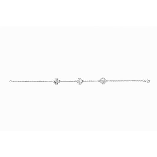 Lucky Clover Platinum Bracelet