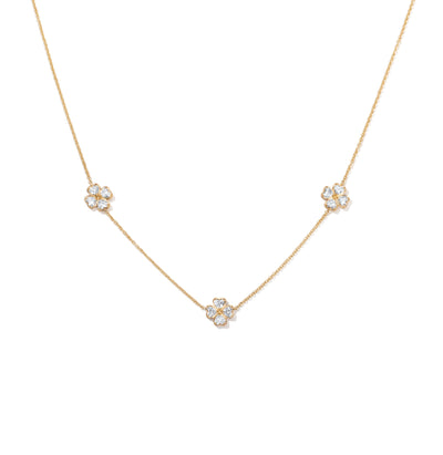 Lucky Clover Yellow Gold Necklace