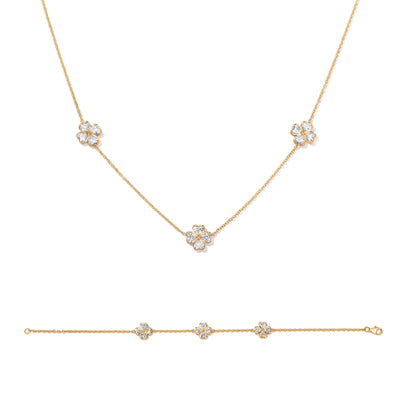 Lucky Clover Yellow Gold Set