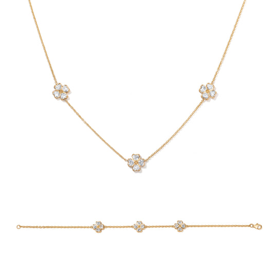Lucky Clover Yellow Gold Set