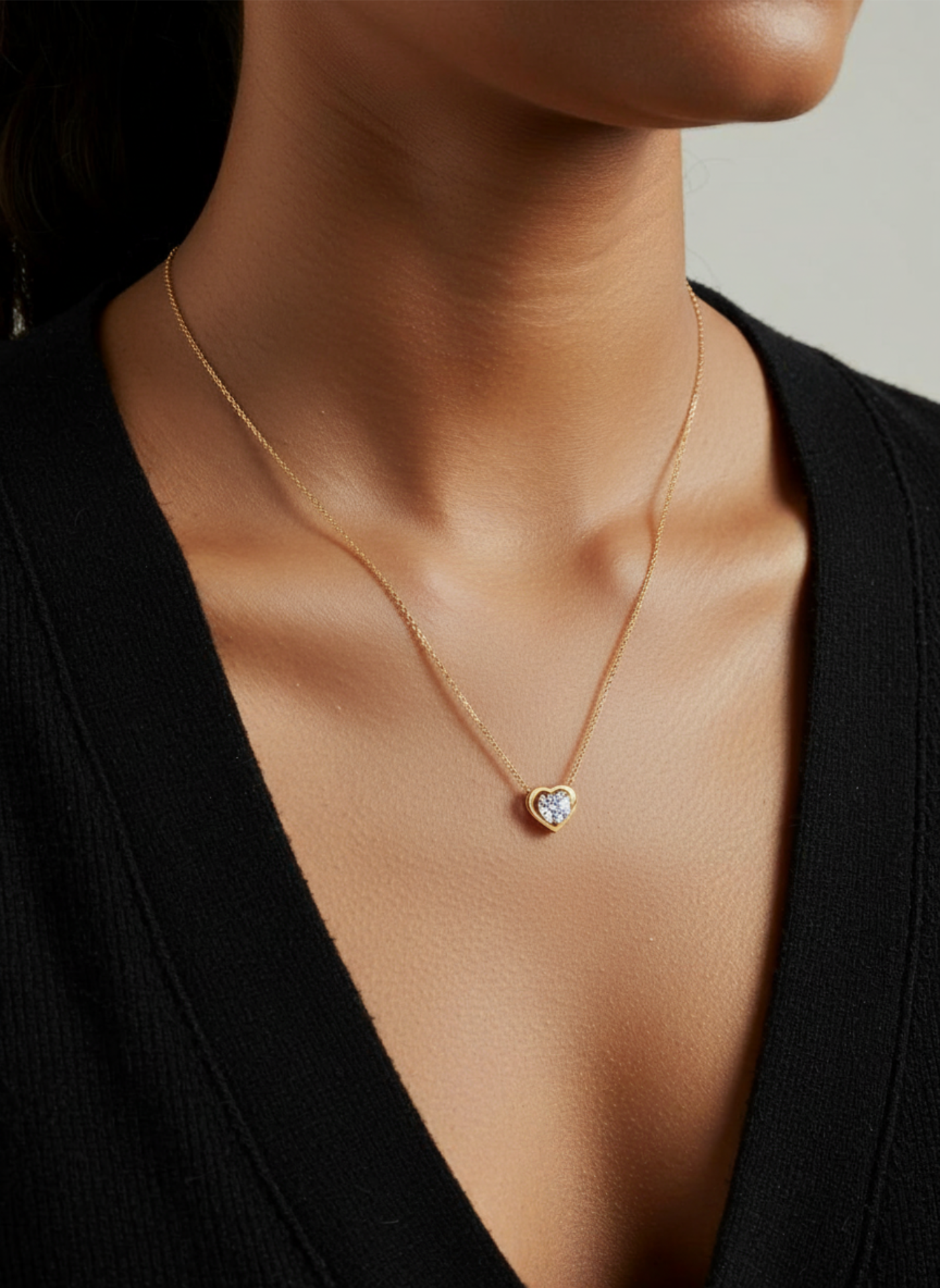 Heart Yellow Gold Necklace