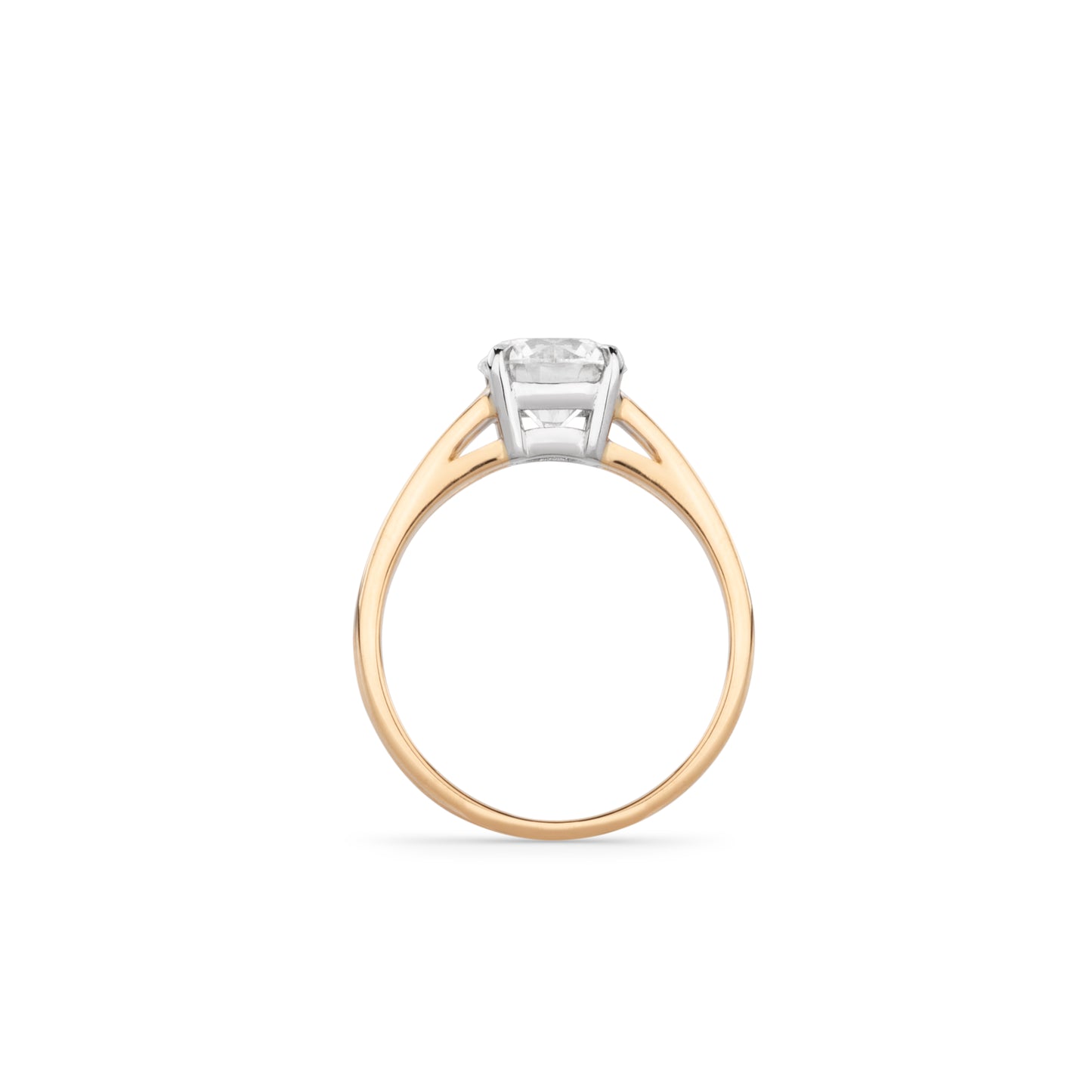 The Royal Promise White and Yellow Gold Ring