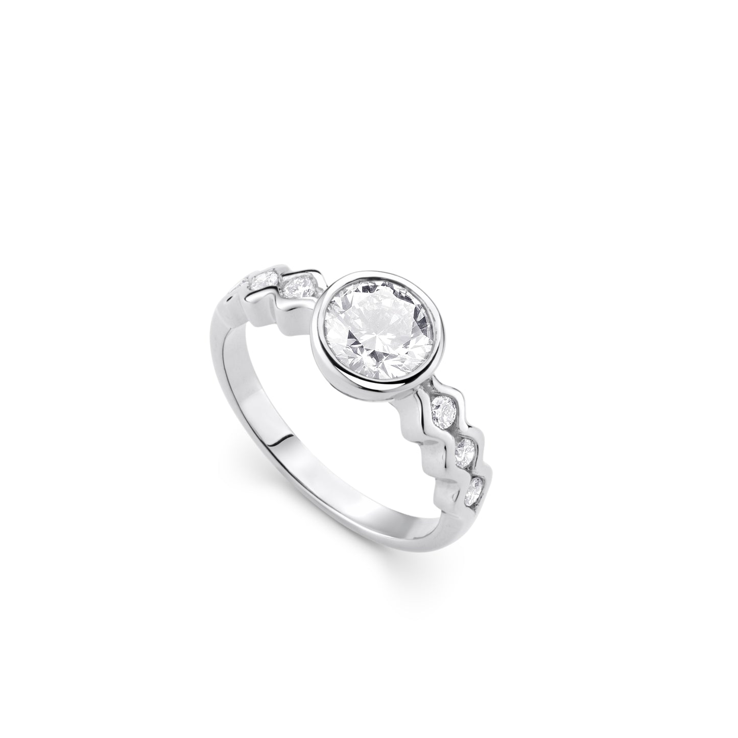 The Cloud White Gold Ring