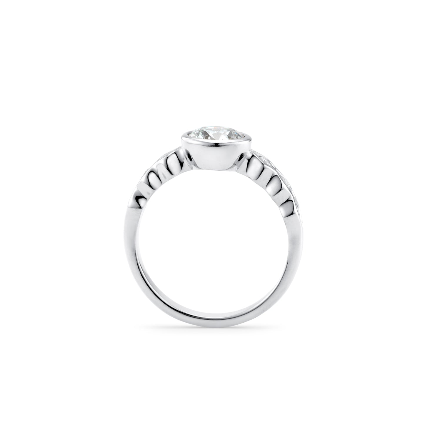 The Cloud White Gold Ring