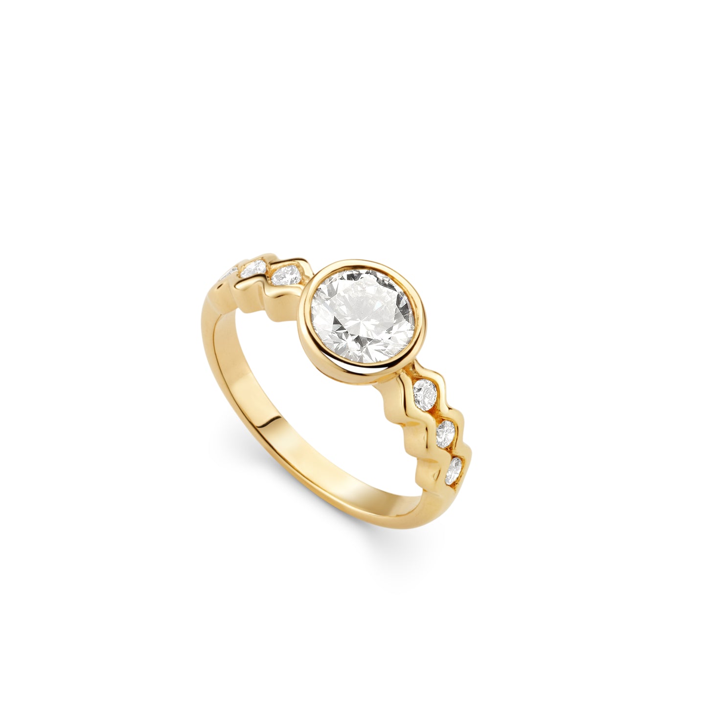 The Cloud Yellow Gold Ring